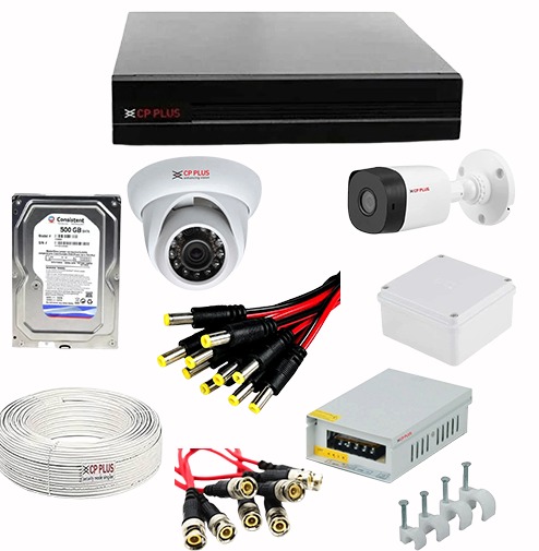 CP PLUS 2 CAMERA PACKAGE - 2.4 MP  FULL COLOUR + AUDIO CAMERA 